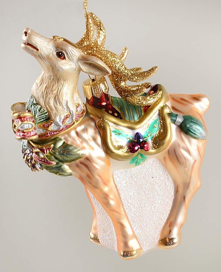 Florentine Christmas (Giftware) Deer Ornament by Fitz & Floyd-1