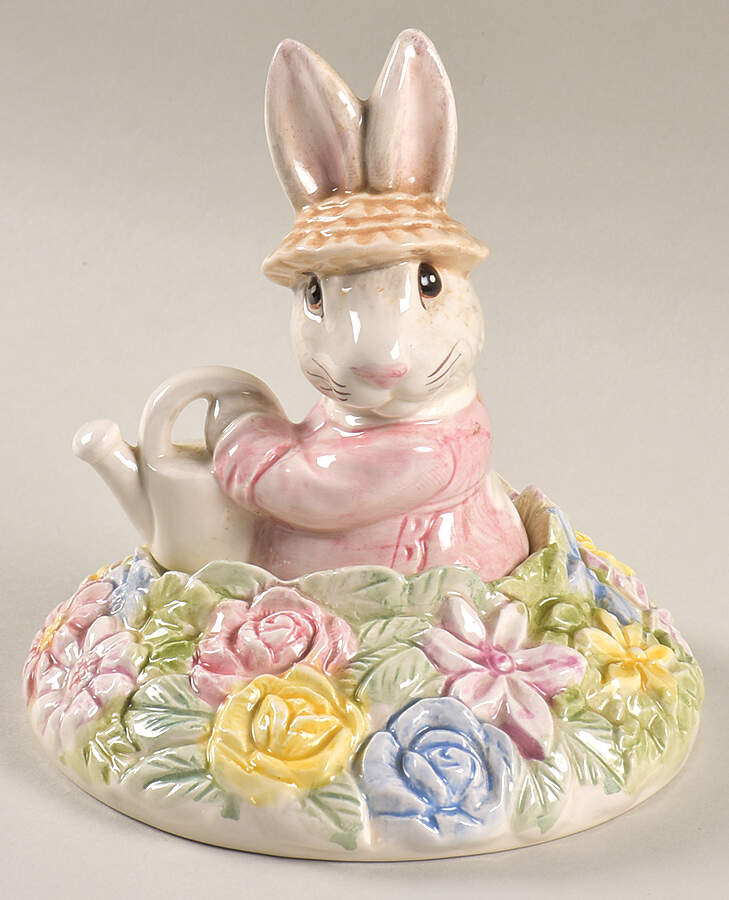 Bunny Hollow Lid for Bunny Box by Fitz & Floyd-1