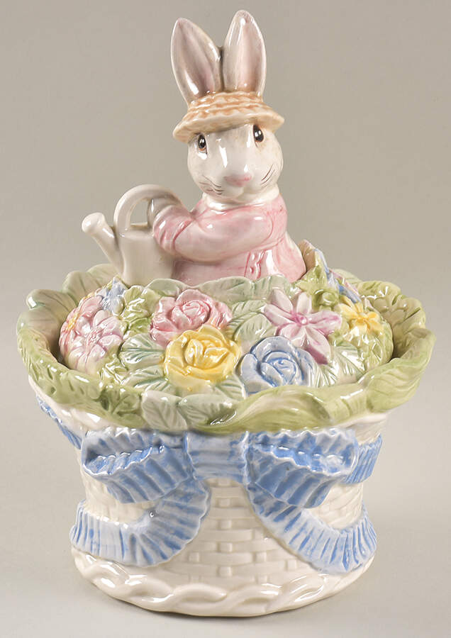 Bunny Hollow Bunny Box & Lid by Fitz & Floyd-1