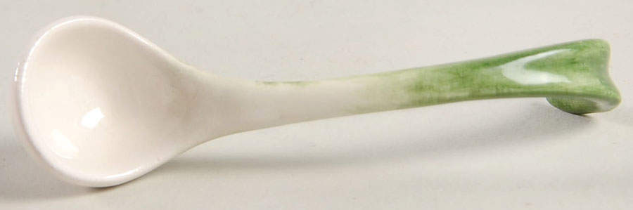 Vegetable Bowquet All Ceramic Sugar Spoon by Fitz & Floyd-1