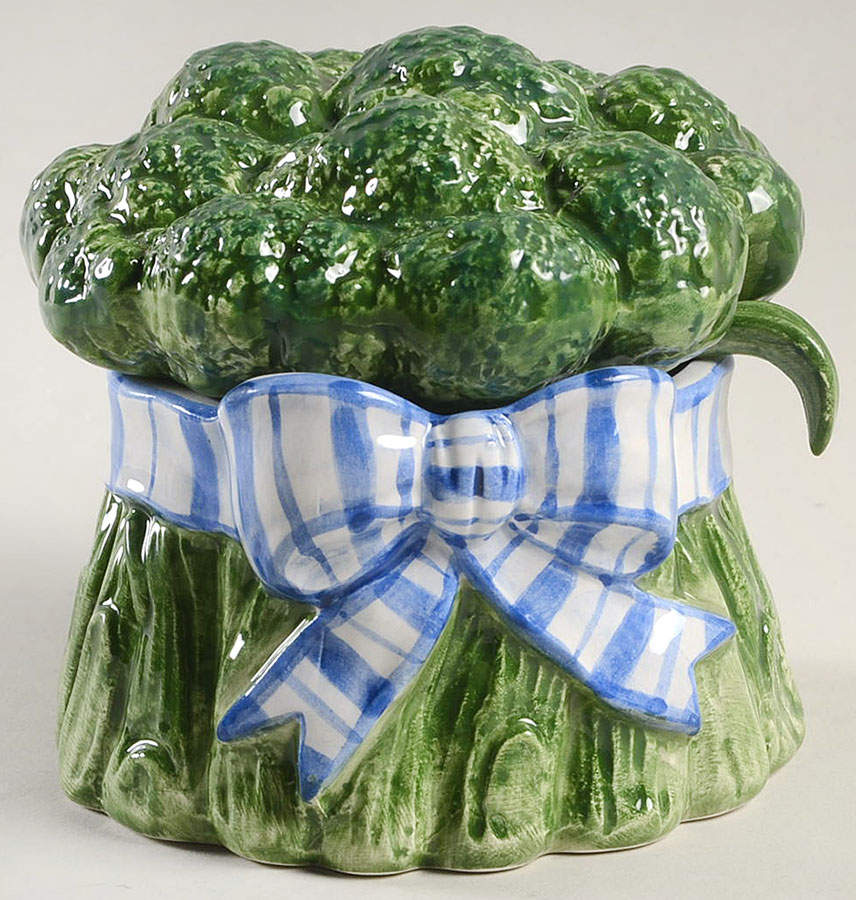Vegetable Bowquet Sugar Bowl & Lid W/Spoon by Fitz & Floyd-1