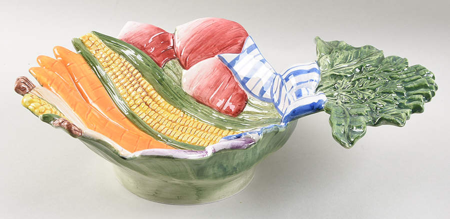 Vegetable Bowquet 14" Large Salad Serving Bowl by Fitz & Floyd-1