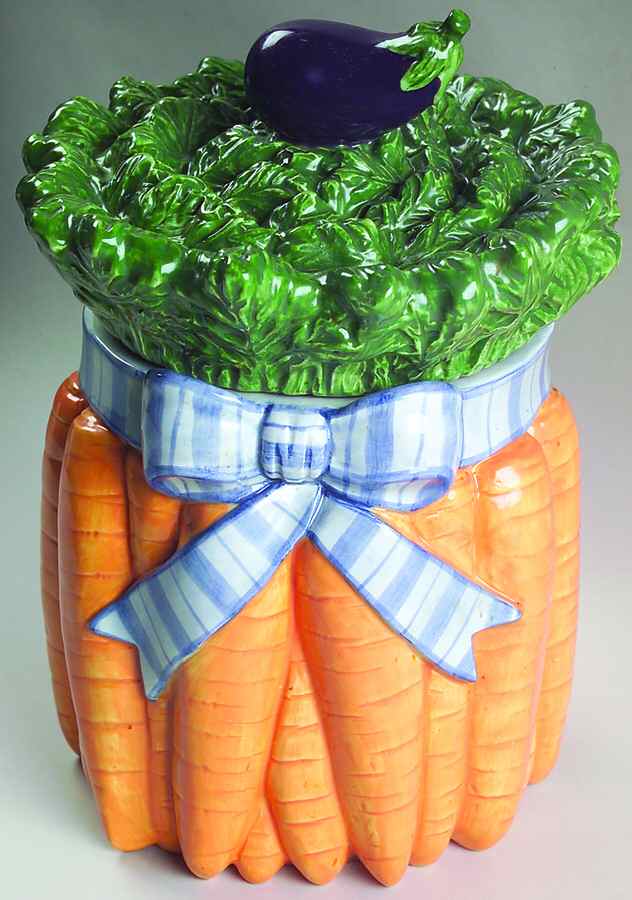 Vegetable Bowquet Extra Large Canister & Lid by Fitz & Floyd-1
