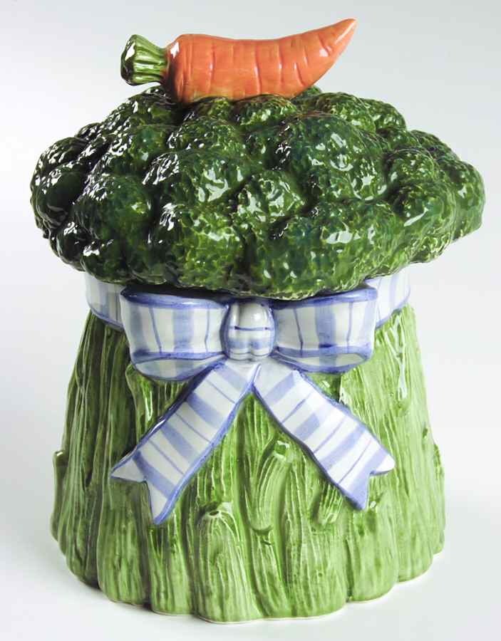 Vegetable Bowquet Medium Canister & Lid by Fitz & Floyd-1