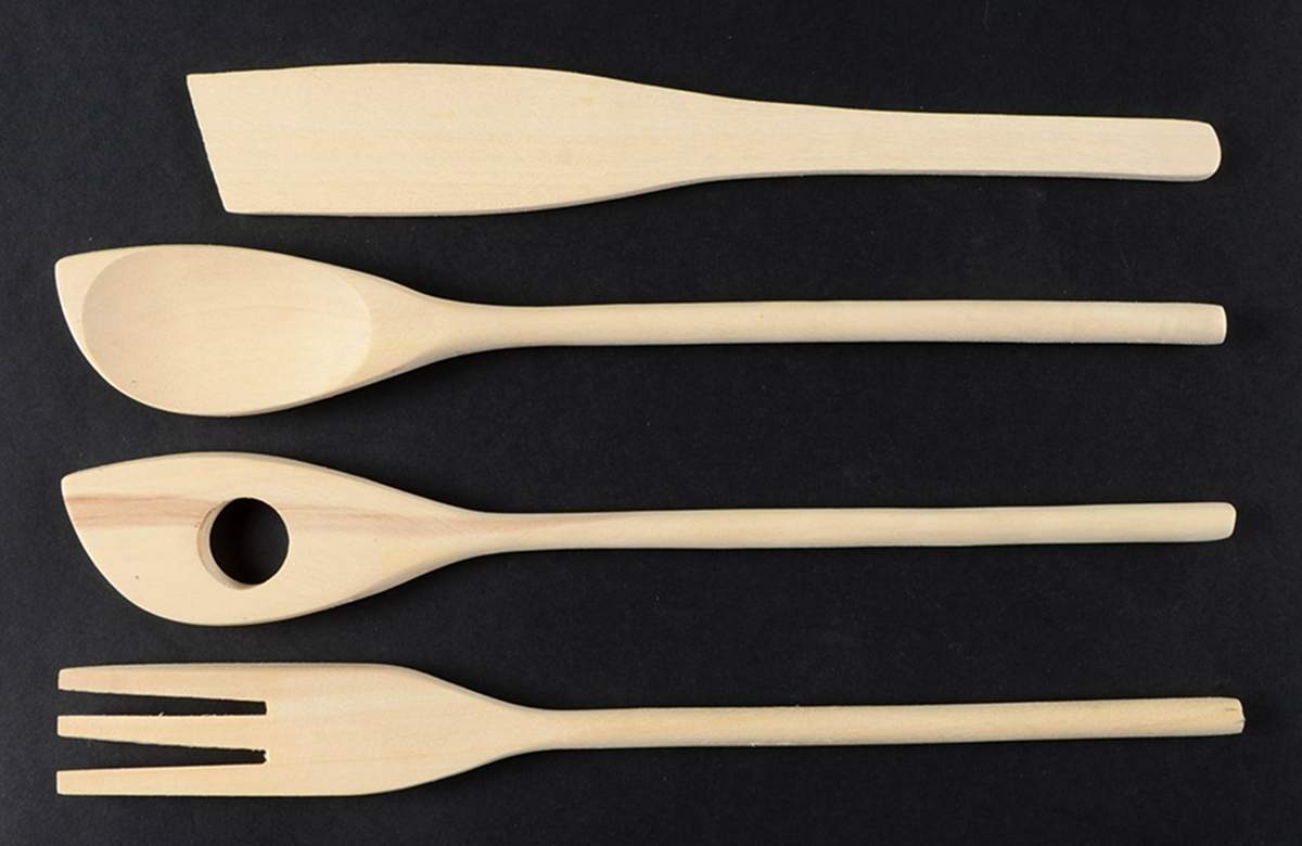 Vegetable Bowquet Wood/Metal/Plastic Utensil Set by Fitz & Floyd-1