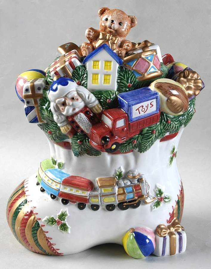 Toyland Cookie Jar & Lid by Fitz & Floyd-1