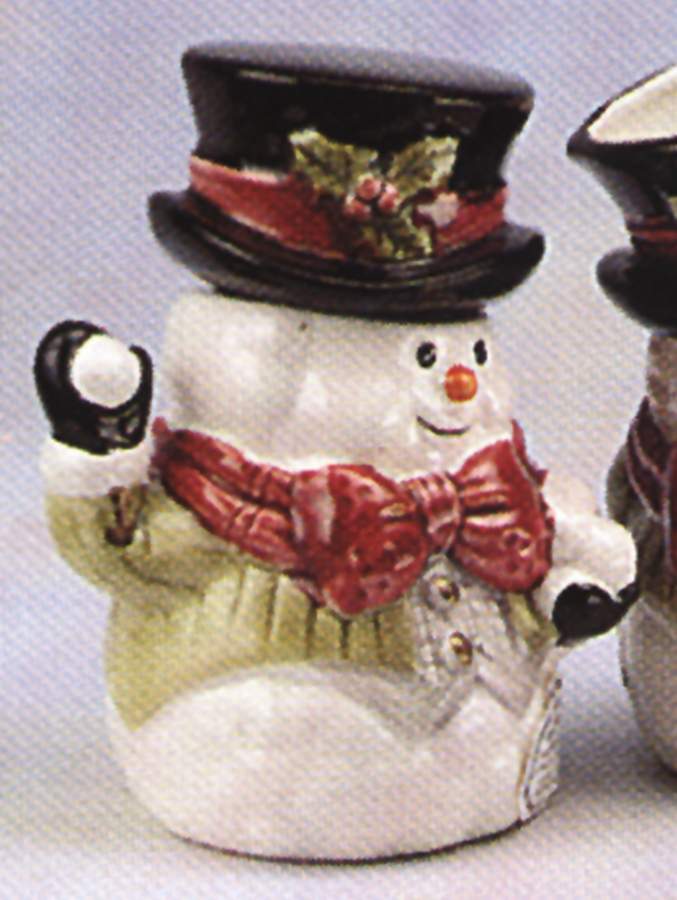 Snow Gentleman Figural Sugar Bowl & Lid by Fitz & Floyd-1