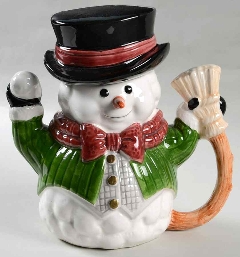 Snow Gentleman Teapot & Lid by Fitz & Floyd-1