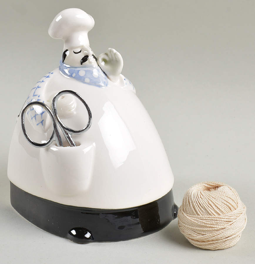French Chef 2 Piece String Caddy & Scissors by Fitz & Floyd-1