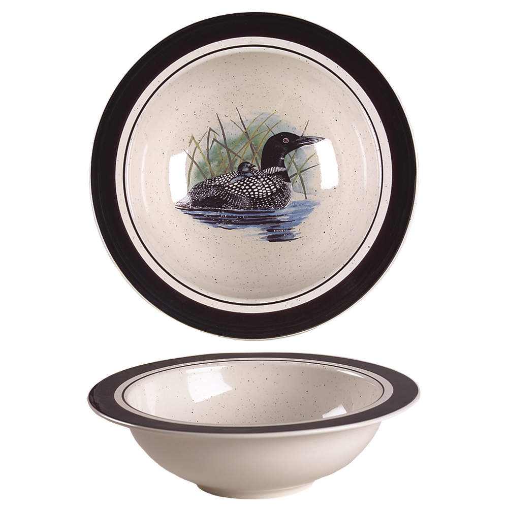 Loon Lake 9" Round Vegetable Bowl by Folkcraft-1