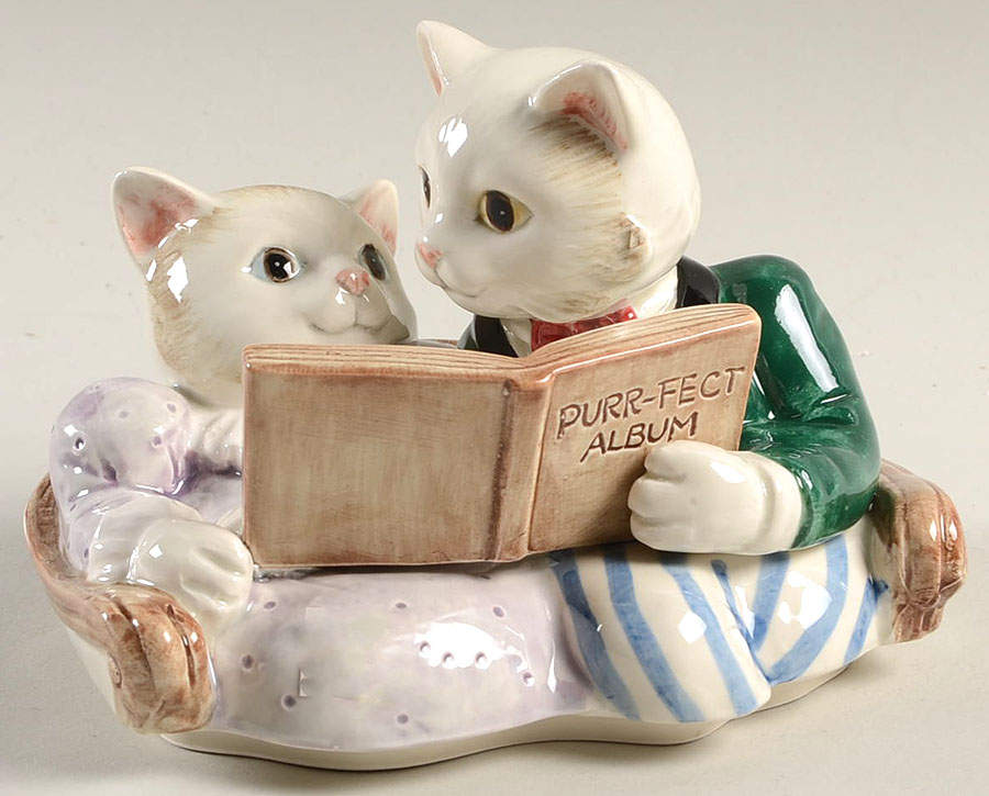 Kittens of Knightsbridge Lid for Figural Box by Fitz & Floyd-1