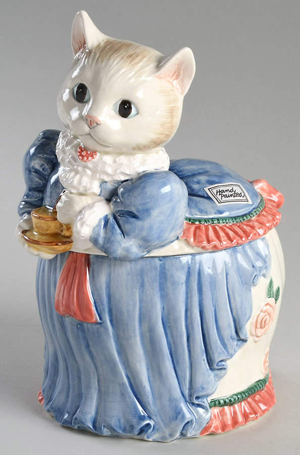 Kittens of Knightsbridge Figural Candy Box & Lid by Fitz & Floyd-1