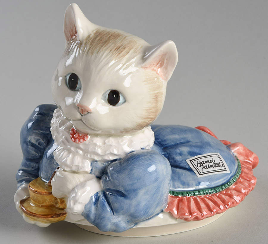 Kittens of Knightsbridge Lid for Figural Candy Box by Fitz & Floyd-1