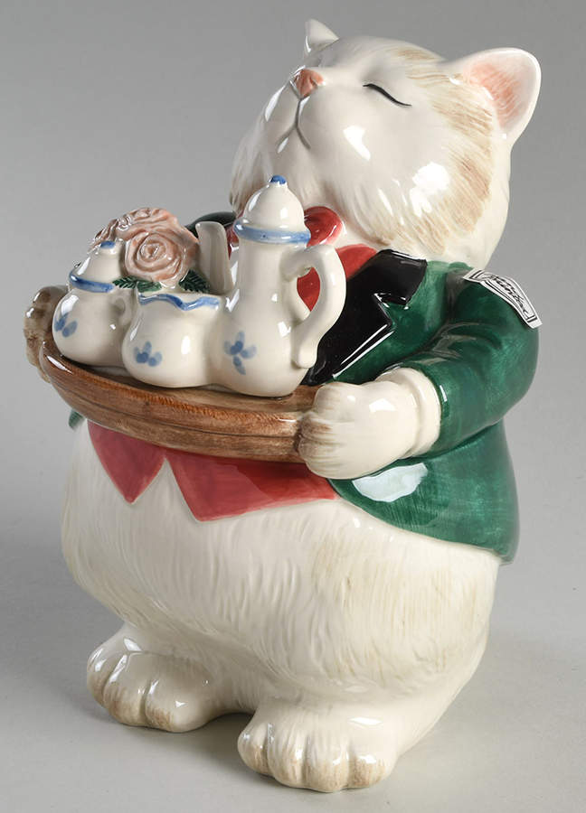 Kittens of Knightsbridge Figural Candy Box & Lid by Fitz & Floyd-1