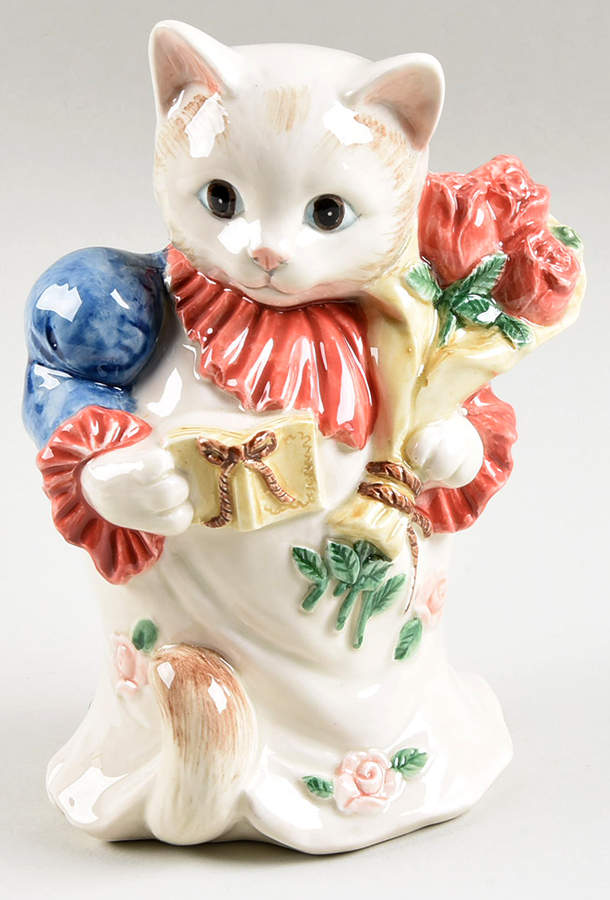 Kittens of Knightsbridge 6" Bud Vase by Fitz & Floyd-1