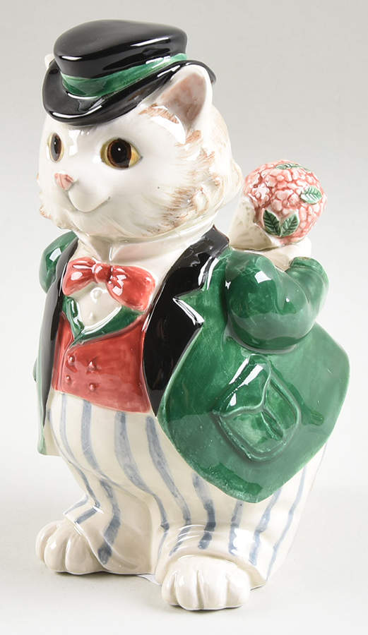 Kittens of Knightsbridge 6" Bud Vase by Fitz & Floyd-1