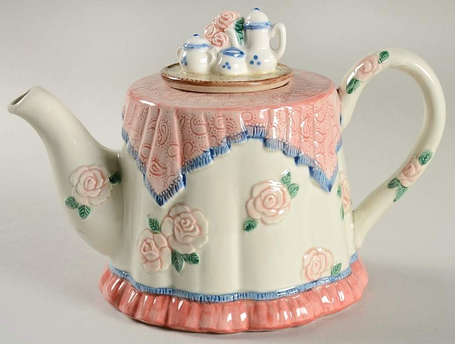 Kittens of Knightsbridge Teapot & Lid by Fitz & Floyd-1
