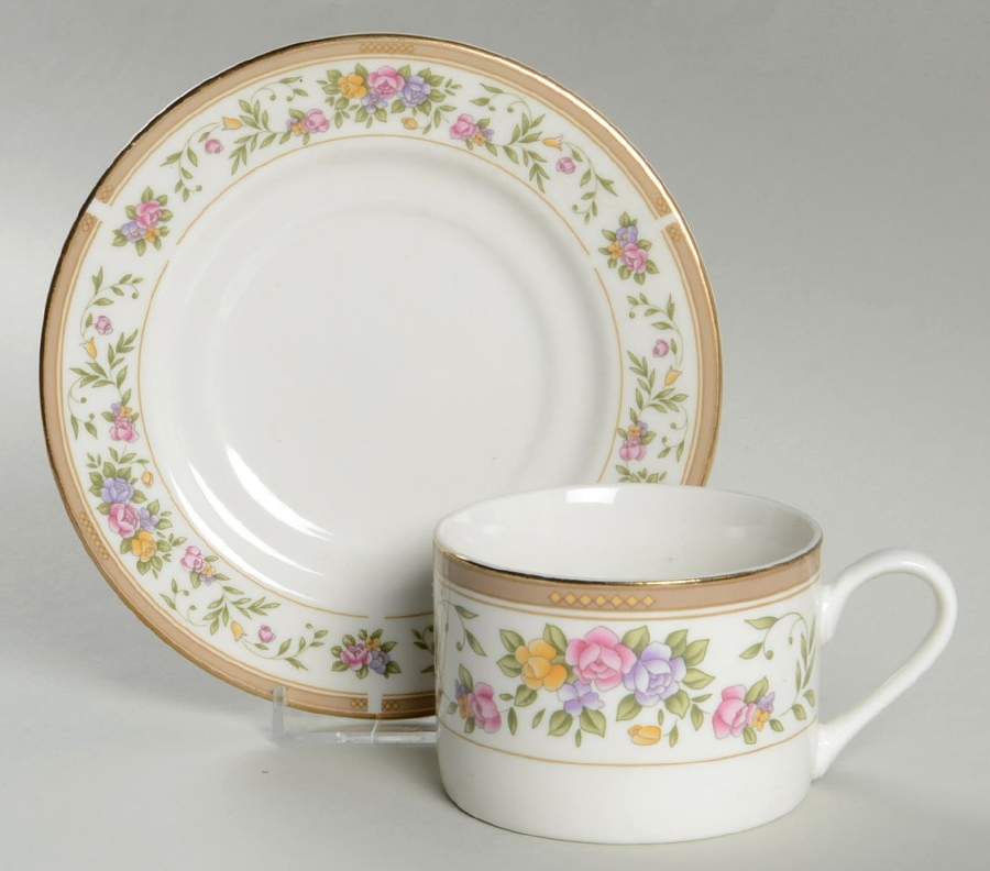 Bellini Flat Cup & Saucer Set by Farberware-1