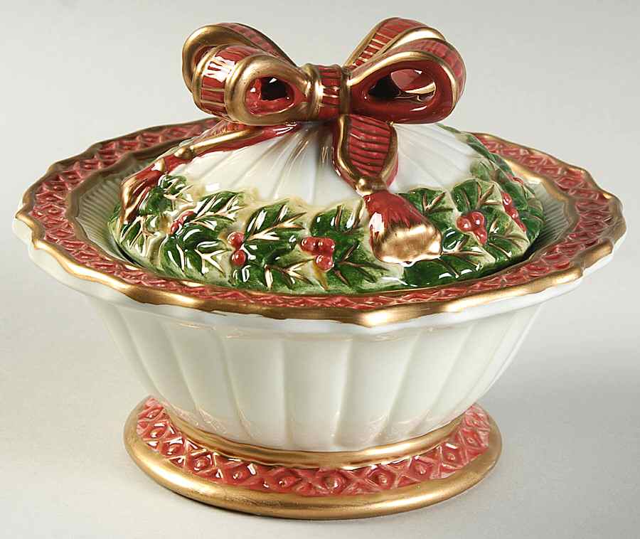 Noel Collection Candy Box & Lid by Fitz & Floyd-1