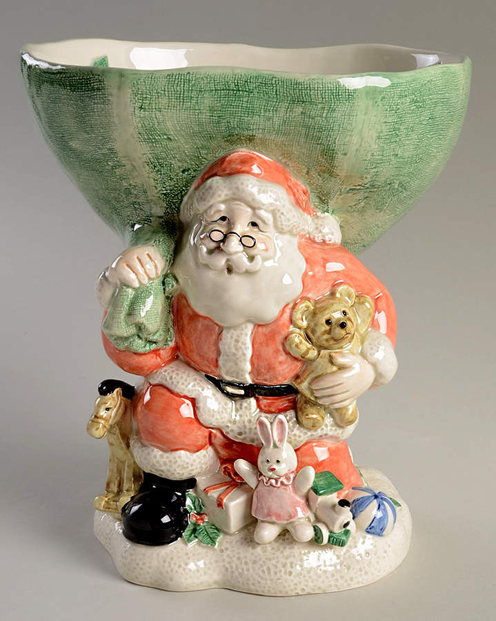 Christmas (Giftware) Figural Compote by Fitz & Floyd-1