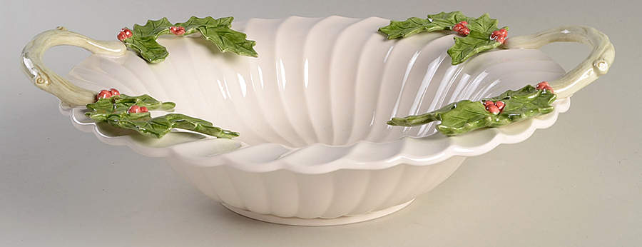 Christmas (Giftware) Centerpiece/Console Bowl by Fitz & Floyd-1