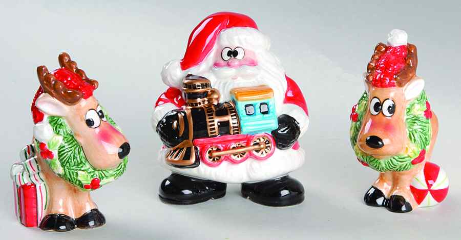 Christmas (Giftware) Set of 3 Figurine Set by Fitz & Floyd-1