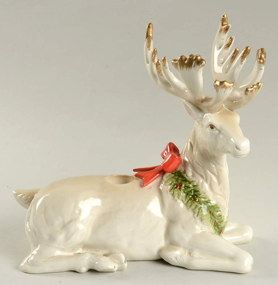 Christmas (Giftware) Figural Candlestick by Fitz & Floyd-1
