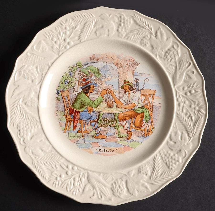 International Toasts Series Luncheon Plate by Fondeville-1