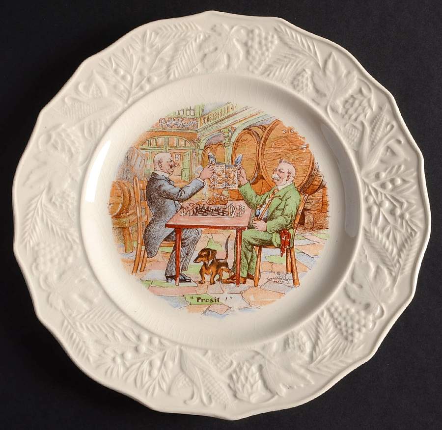 International Toasts Series Luncheon Plate by Fondeville-1