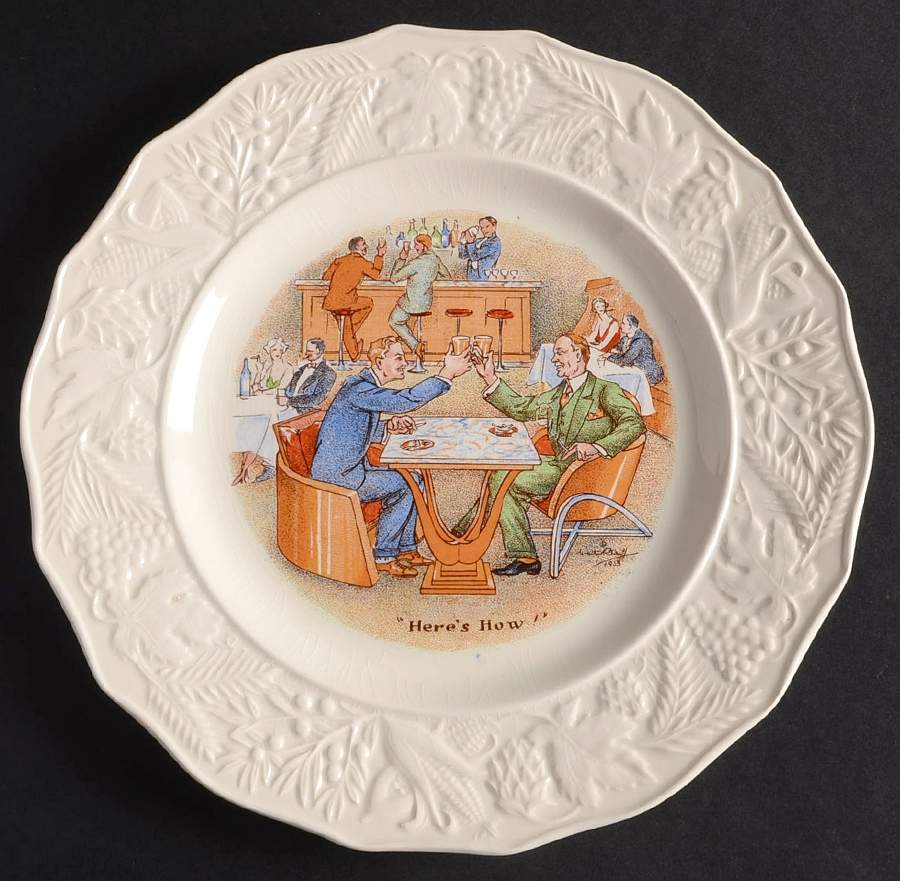 International Toasts Series Luncheon Plate by Fondeville-1