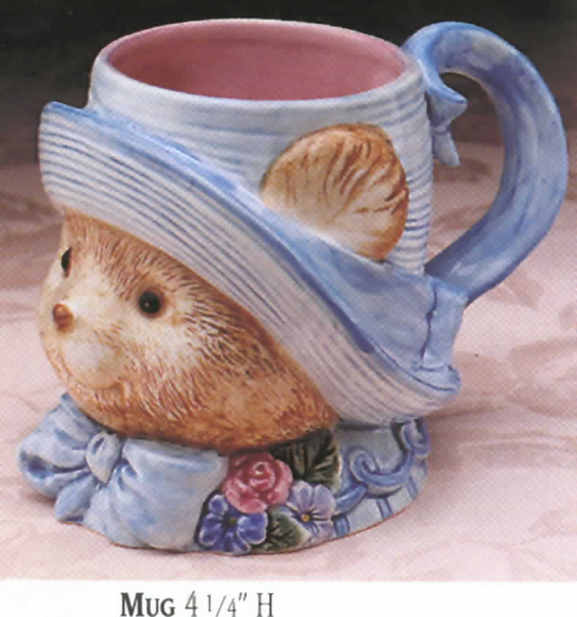 Hydrangea Bears Mug by Fitz & Floyd-1