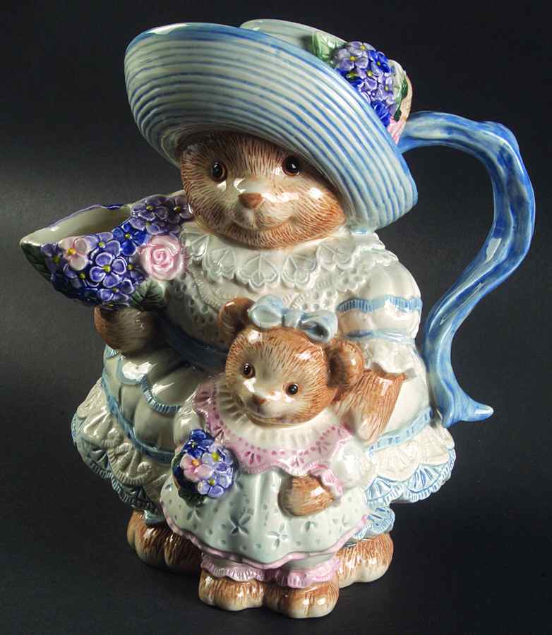 Hydrangea Bears 36 Oz Pitcher by Fitz & Floyd-1