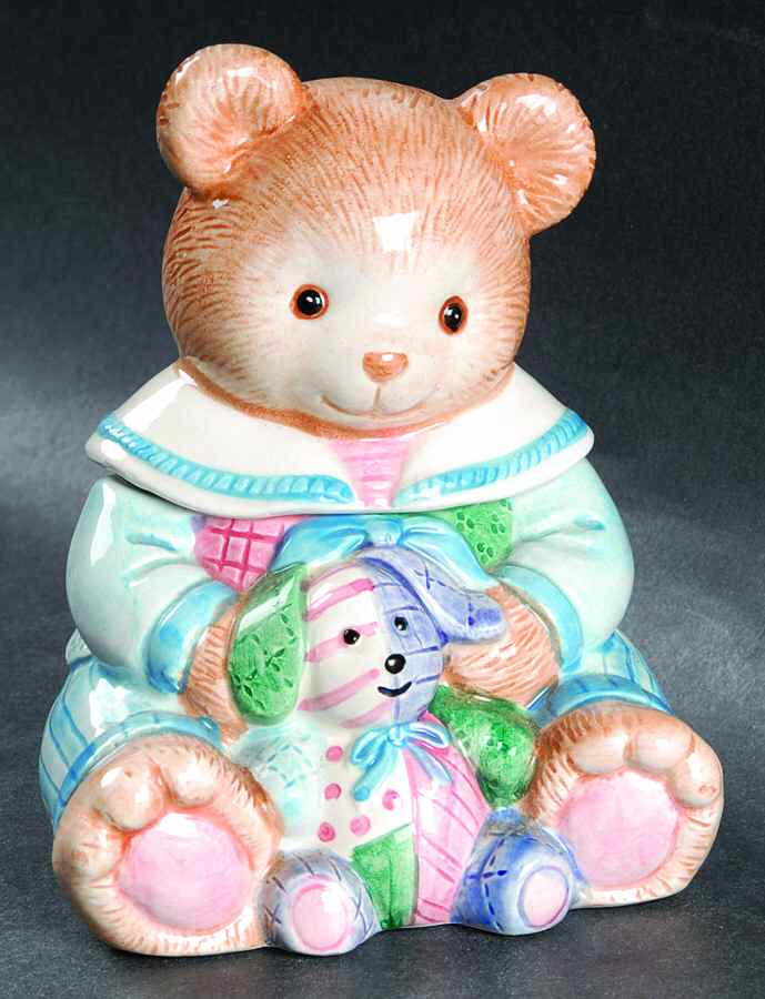 Hydrangea Bears Sugar Bowl & Lid by Fitz & Floyd-1