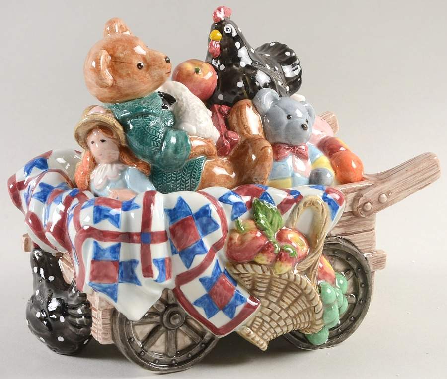 Countryside Figural Trinket Box & Lid by Fitz & Floyd-1