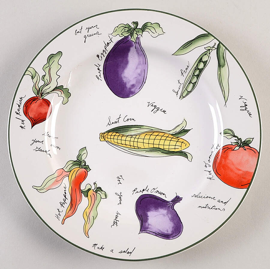 Garden Delight Salad Plate by Furio-1