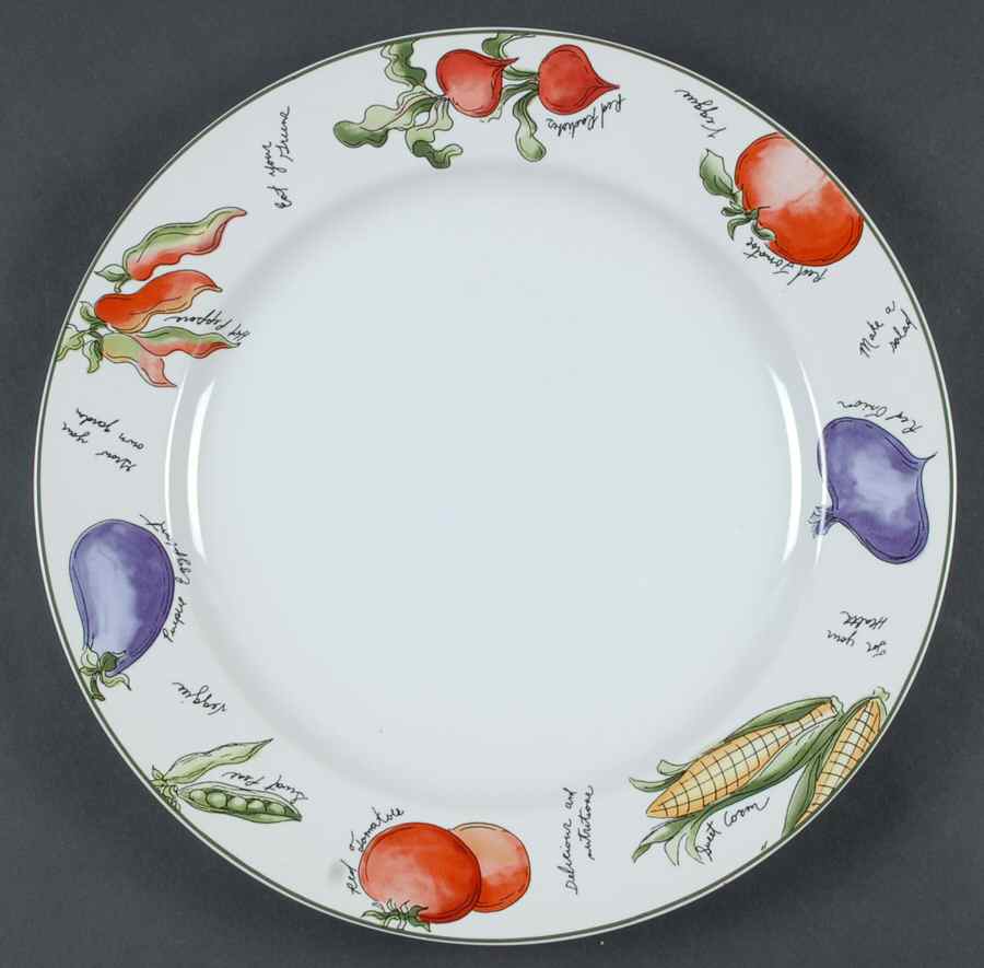 Garden Delight 12" Chop Plate (Round Platter) by Furio-1