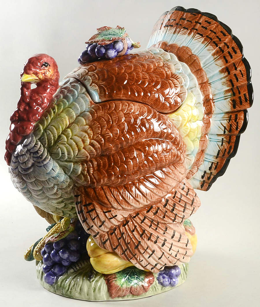 Thanksgiving Banquet Figural Tureen & Lid by Fitz & Floyd-1