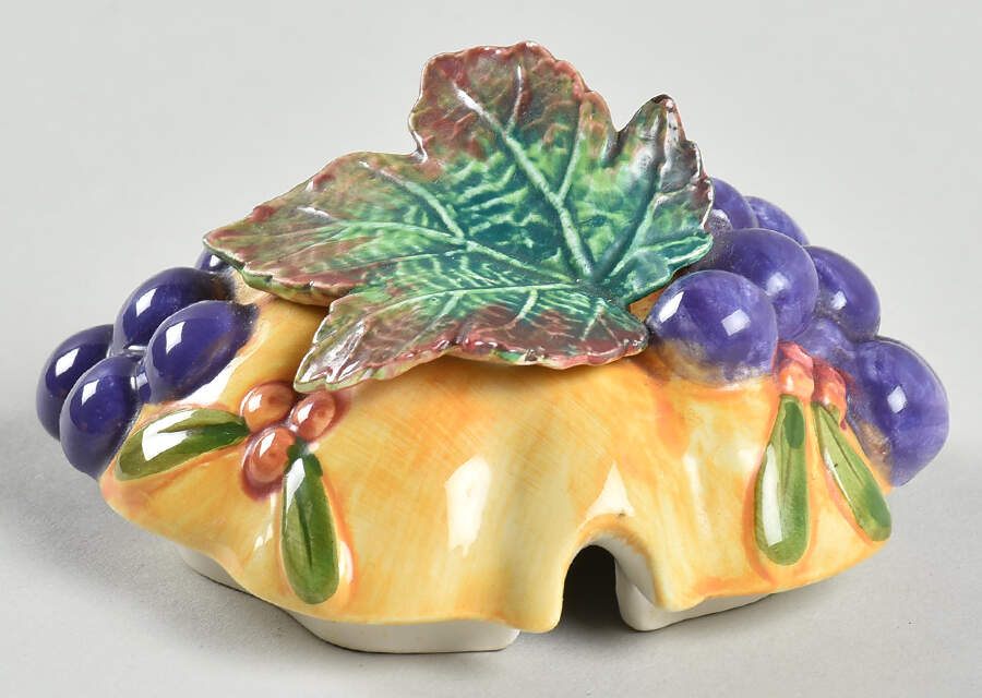 Thanksgiving Banquet Lid for Figural Sugar Bowl by Fitz & Floyd-1