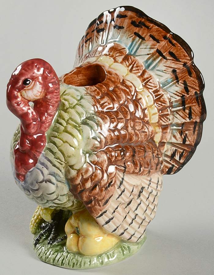 Thanksgiving Banquet Figural Candlestick by Fitz & Floyd-1
