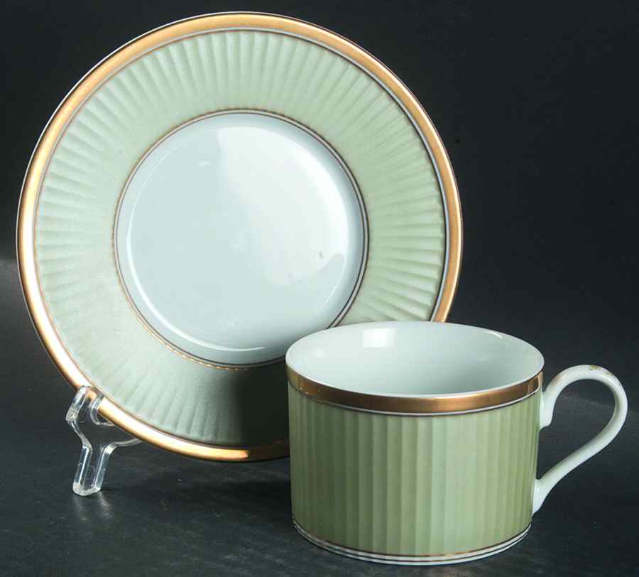 Classique Papillion Flat Cup & Saucer Set by Fitz & Floyd-1