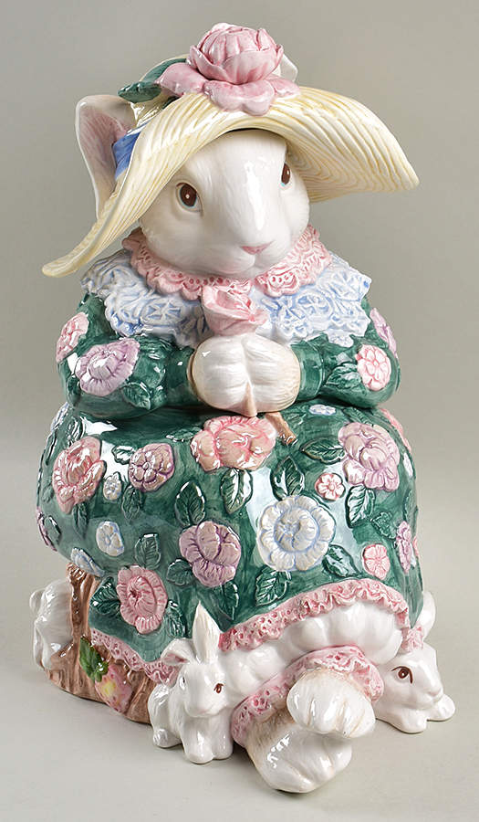 Bloomers Cookie Jar & Lid by Fitz & Floyd-1