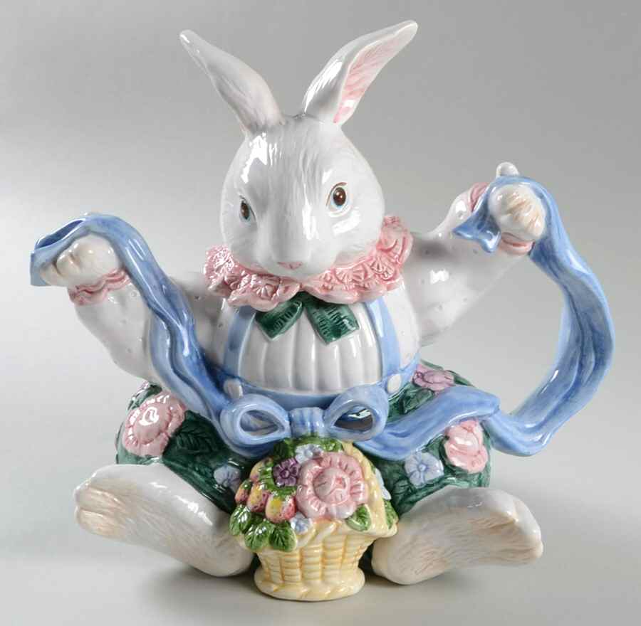 Bloomers Teapot & Lid by Fitz & Floyd-1