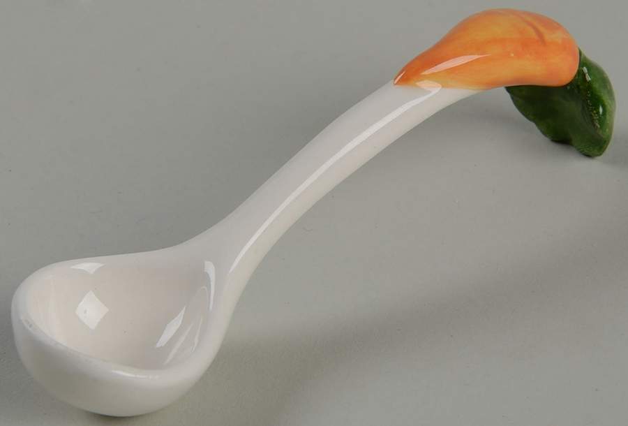 Bloomers All Ceramic Sugar Spoon by Fitz & Floyd-1