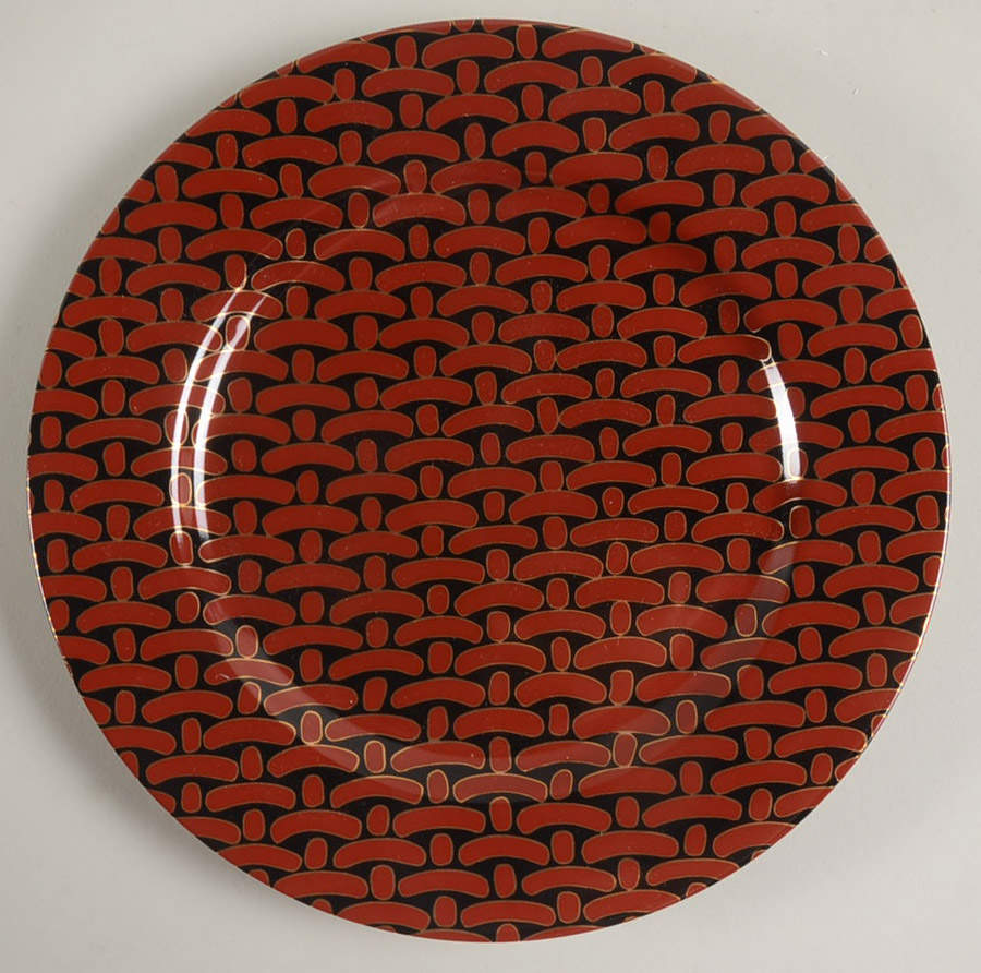 Bamboo Weave Cinnabar Salad Plate by Fitz & Floyd-1