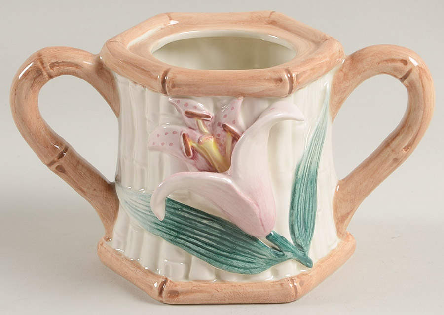 Asian Lily Sugar Bowl No Lid by Fitz & Floyd-1