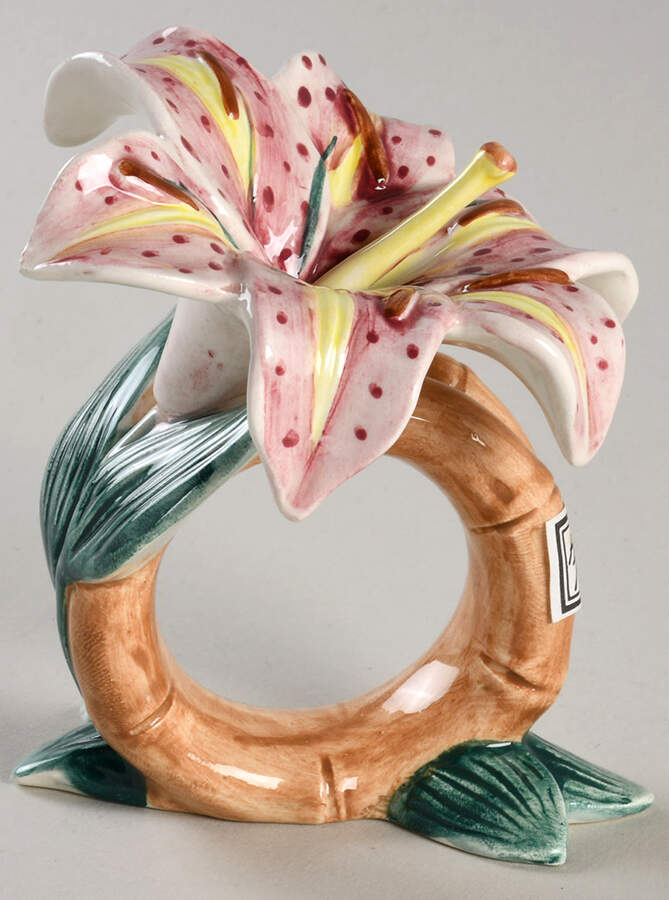 Asian Lily Napkin Ring by Fitz & Floyd-1