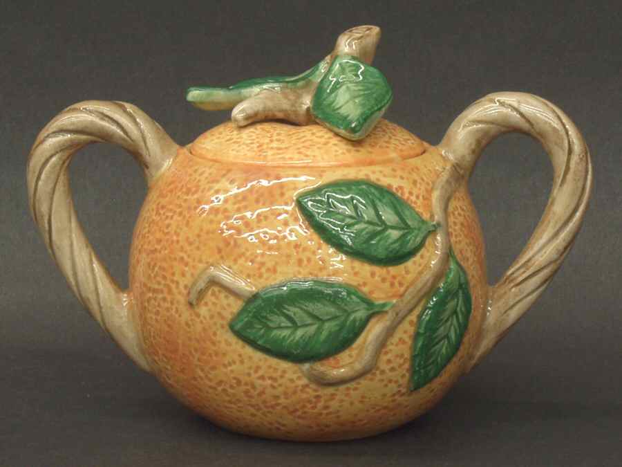 Oranges Sugar Bowl & Lid by Fitz & Floyd-1