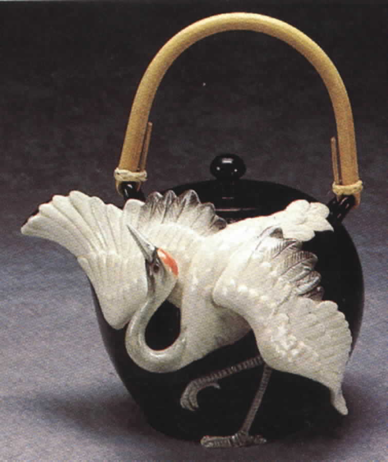 Tsuru Figural Teapot & Lid by Fitz & Floyd-1