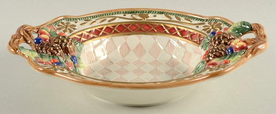 Jolly Ole Saint Nick Open Candy Dish by Fitz and Floyd-1