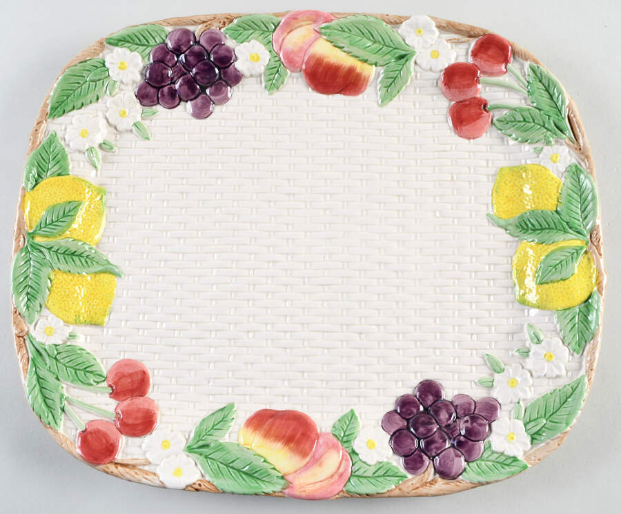 Fruit Fair 15" Oval Serving Platter by Fitz & Floyd-1